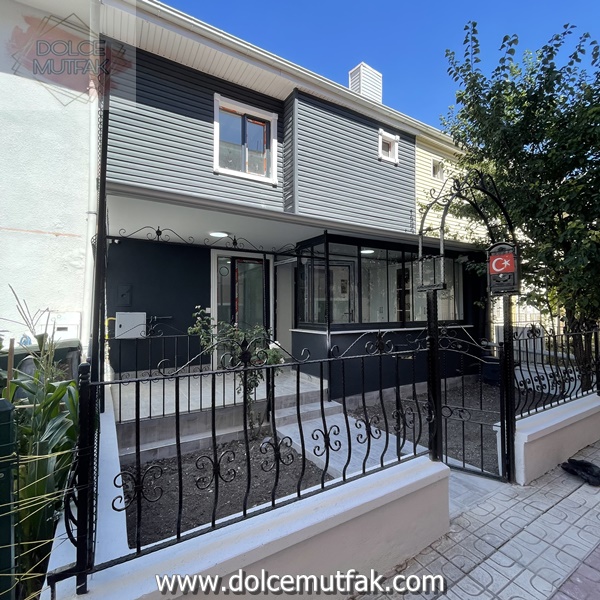 villa giriş modelleri Çayyolu Villa Dekorasyonu